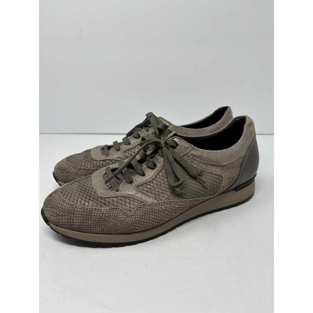 Mephisto Ninia Womens Air Relax Brown Snake Print Leather Sneaker Shoe Size 9 US